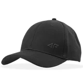 Czapki i chusty sportowe damskie - Czapka 4F Strapback WSS24ACABU27120S - czarna - miniaturka - grafika 1