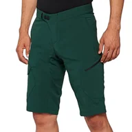 Spodenki damskie - 100% MTB WEAR Unisex Ridecamp szorty Forest Green-32 dres treningowy, czarny, M - miniaturka - grafika 1