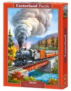 Puzzle - Castorland Puzzle 500 Train Crossing CASTOR - miniaturka - grafika 1