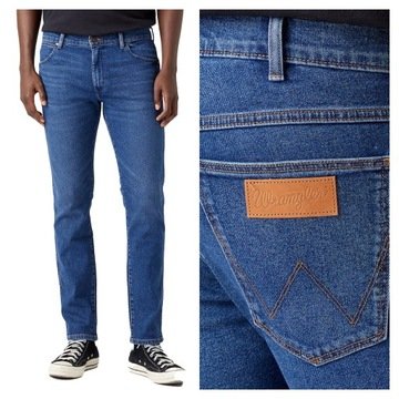 Wrangler Larston W31 L34 Męskie spodnie jeansy dżinsy Dopasowane