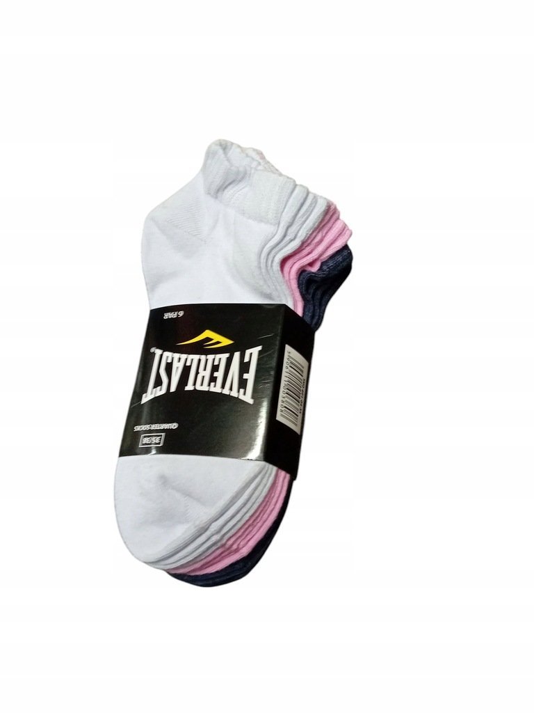 Skarpetki EVERLAST stopki 6-pak 39-42 - bawełniane, przed kostkę