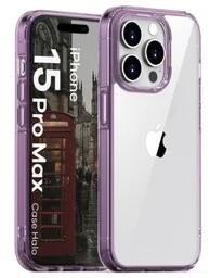 Bizon Etui Case Halo do iPhone 15 Pro Max, przezroczysto-fioletowe - Etui i futerały do telefonów Bizon Etui Case Halo do iPhone 15 Pro Max, przezroczysto-fioletowe - Etui i futerały do telefonów - miniaturka - grafika 1