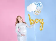 Baby shower i roczek - Party Deco Balon foliowy złoty napis Boy - 63,5 x 74 cm FB44M-019 - miniaturka - grafika 1
