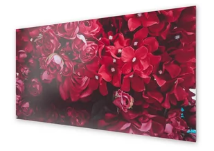 Panel kuchenny HOMEPRINT Czerwone sztuczne kwiaty 120x60 cm - Dekoracje domu - miniaturka - grafika 1