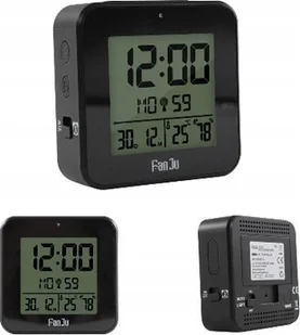 Zegar i stacja pogodowa czarna FJ3533 Bezpieczne zakupy! Szybka wysyłka! oryginalne, zaplombowane pudełko! - Stacje pogodowe - miniaturka - grafika 1