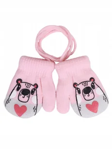 Rękawiczki Dziecięce Zimowe dla Dzieci Dziewczęce z Jednym Palcem 16 cm - Rękawiczki dla dzieci - miniaturka - grafika 1