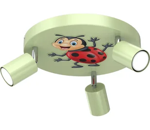 Oświetlenie punktowe dziecięce FUN 3xGU10/8W/230V zielony/biedronka - Wyposażenie pokoiku dziecięcego - miniaturka - grafika 1