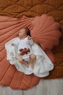 Lniana mata muszla "Papaja" - Maty edukacyjne - miniaturka - grafika 1