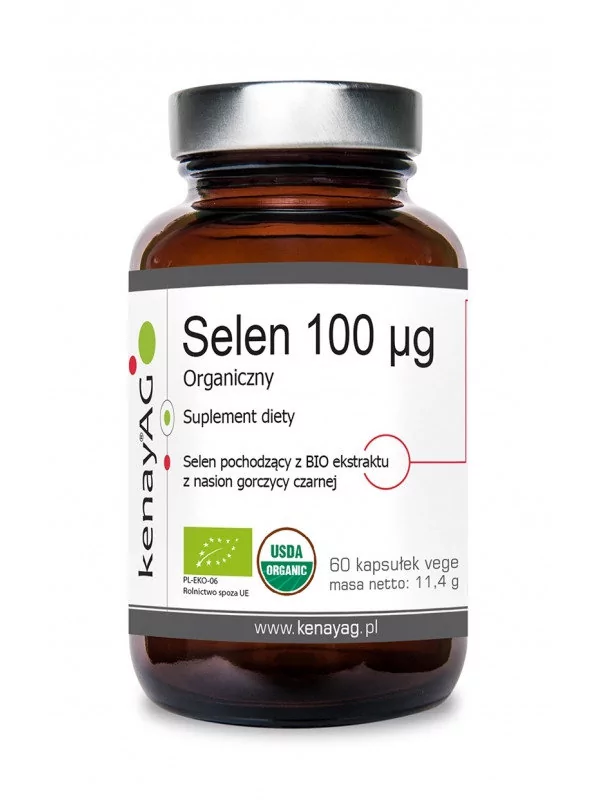 KENAY Selen 100 g Organiczny x 60 kaps Kenay