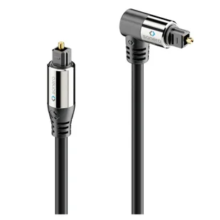 Sonero SOC110-010 - kabel optyczny audio Toslink kątowy 1m 1m ✦ SALON ✦ ZAPYTAJ O RABAT ✦ RATY 30x0% - Kable - miniaturka - grafika 1