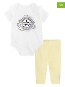 Body dla niemowląt - Converse 2-częściowy zestaw w kolorze biało-żółtym - miniaturka - grafika 1