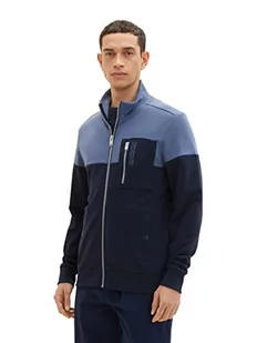TOM TAILOR Męska bluza 1035681, niebieska (Sky Captain Blue), rozmiar XL, 10668 - Sky Captain Blue, XL - Bluzy męskie - miniaturka - grafika 1
