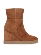 Botki damskie - Geox Botki D Elidea Wedge D36VQB 00022 CD500 Brązowy - miniaturka - grafika 1