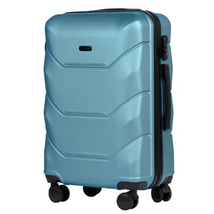 Walizka podróżna średnia Wings Peacock 3.0 z poszerzeniem 24" TITAN BLUE - Walizki - miniaturka - grafika 1