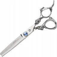 Nożyczki fryzjerskie - WOLF Degażówki Nożyczki Fryzjerskie 5,5, Sharky-B fryzjerskie do strzyżenia włosów do salonu linia Professional - miniaturka - grafika 1