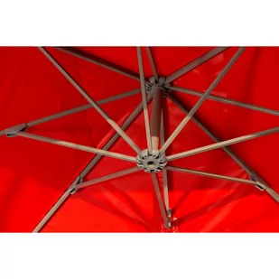 Parasol ogrodowy Litex Garden Rio 300 cm Silver / Green - Parasole ogrodowe - miniaturka - grafika 3