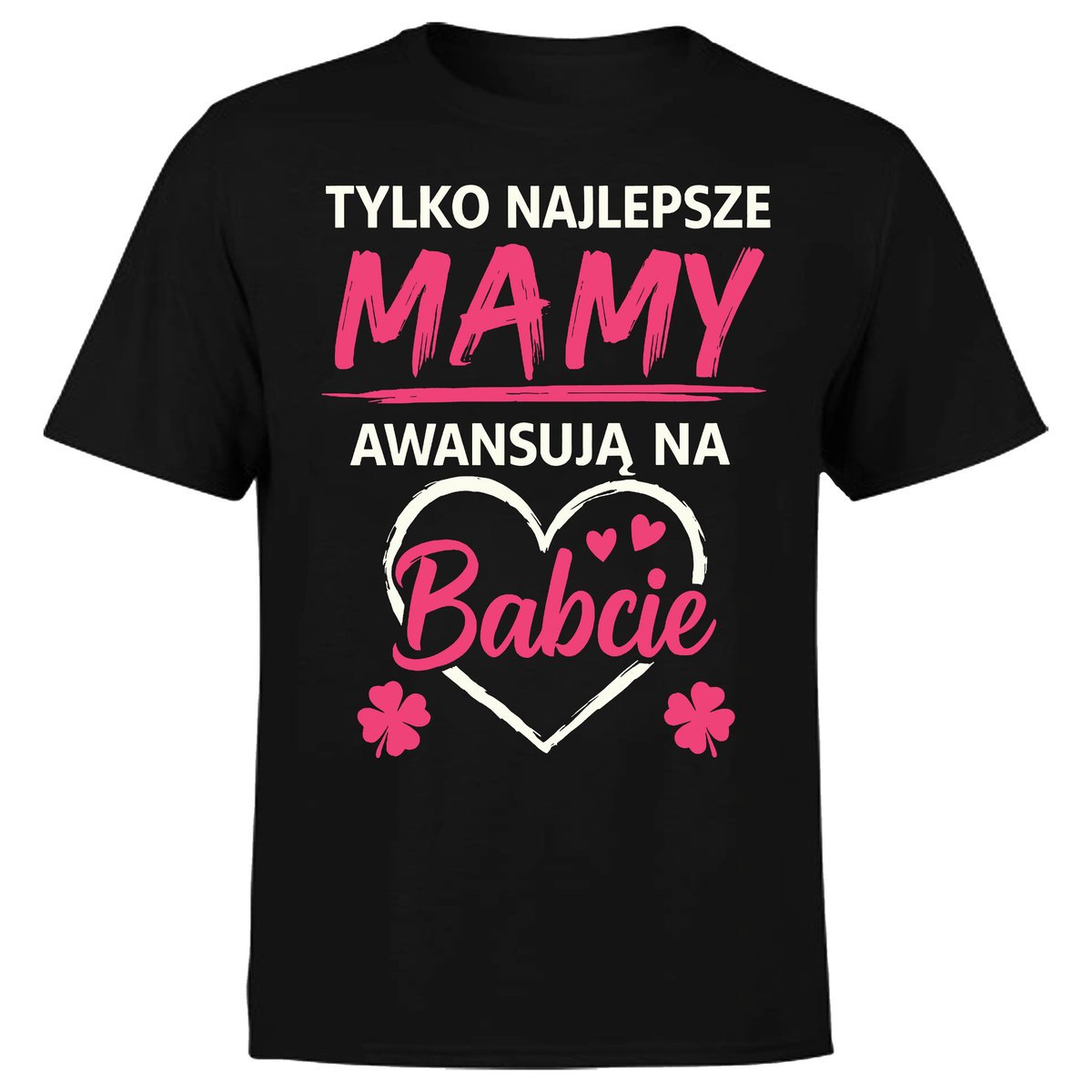 KOSZULKA Z NADRUKIEM AWANS NA BABCIĘ PREZENT NA DZIEŃ BABCI I DZIADKA S