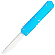 Noże - Nóż sprężynowy CobraTec OTF Stealth Drop-Point - Blue - miniaturka - grafika 1