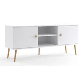 Szafki RTV - Biała skandynawska szafka RTV B3-S43 - miniaturka - grafika 1
