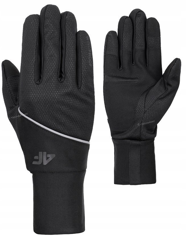 4F CIENKIE OCIEPLANE RÄKAWICZKI SOFTSHELLOWE DOTYK / rozm XL