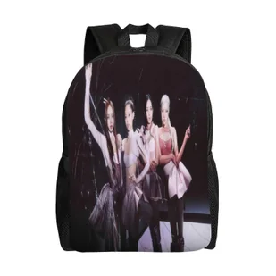 Plecak 398QZ blackpink Plecaki Casual Daypacks Torba na książki studenckie Drukowanie Tornister Plecak Lekki tornister AB398 16.1 X 11.8 X 4.5inches - Torebki damskie - miniaturka - grafika 1