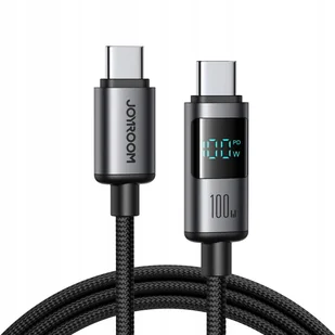 Kabel Joyroom S-A16 Pro Prism Series 100W USB-C - USB-C z wyświetlaczem cyfrowym 1,2m - czarny - Kable USB - miniaturka - grafika 1