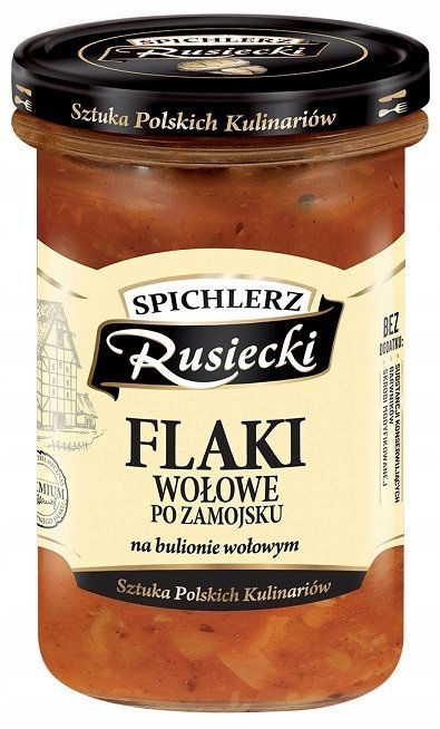 Flaki wołowe po zamojsku na bulionie wołowym Spichlerz Rusiecki