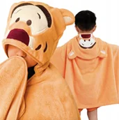 Okrycia kąpielowe dla dzieci - RĘCZNIK KĄPIELOWY OKRYCIE KĄPIELOWE Z KAPTUREM 70x140 CM PONCZO DLA DZIECI - miniaturka - grafika 1