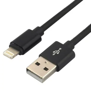 everActive Kabel przewód pleciony USB Lightning iPhone everActive CBB-1IB 100cm z obsługą szybkiego ładowania do 2,4A czarny CBB-1IB - Kable USB - miniaturka - grafika 1