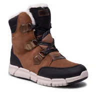 Śniegowce damskie - Geox Śniegowce J Flexyper G.B Abx A J16APA 022FU M Whisky/Black - miniaturka - grafika 1