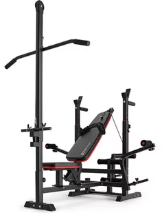 Hop-Sport Ławka pod sztangę HS-1075 Pro z wyciągiem i modlitewnikiem 53389 - Ławki treningowe - miniaturka - grafika 1