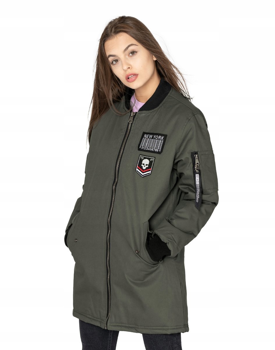 Kurtka Zimowa Damska Bomberka Ocieplana R60-03 XXL