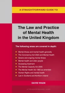 The Law And Practice Of Mental Health In The Uk - Książki obcojęzyczne o biznesie i marketingu - miniaturka - grafika 1
