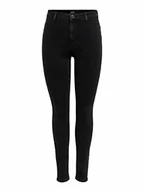 Legginsy - ONLY Onlblush Life Hw Sk legginsy damskie Noos, czarny denim, M - miniaturka - grafika 1