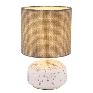 Globo Iga 21624 lampa stołowa lampka 1x40W E14 szara/biała - Lampy stojące - miniaturka - grafika 1