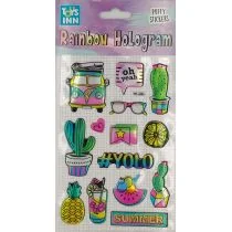 Stnux Naklejki rainbow hologram - Summer - Zabawki kreatywne - miniaturka - grafika 1