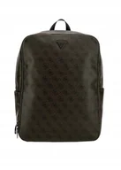 Plecaki - GUESS ZIELONY PLECAK EKOLOGICZNA SKÓRA Z WZOREM LOGO GNA - miniaturka - grafika 1