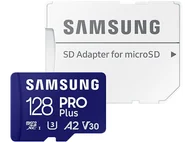 Karty pamięci - Karta pamięci SAMSUNG PRO Plus (2023) 128GB MicroSDXC + adapter - miniaturka - grafika 1