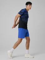 Spodenki męskie - 4F Spodenki treningowe szybkoschnące męskie - niebieskie XXL - miniaturka - grafika 1