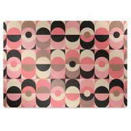 Podnóżki, podpórki, podkładki - Podkładka pod krzesło Vintage koła 100x70 cm - miniaturka - grafika 1