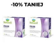 Przeziębienie i grypa - Naturell, Zestaw Folian kwas foliowy, 2x60 tabletek - miniaturka - grafika 1