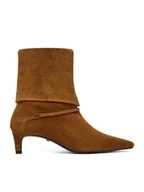 Botki damskie - Gino Rossi Botki EO-DIUNA-120056 Brązowy - miniaturka - grafika 1