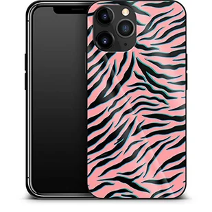 Luksusowe etui na telefon komórkowy Pink Zebra Apple iPhone 12 Pro Max - Etui i futerały do telefonów - miniaturka - grafika 1