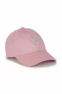 Czapki dla dzieci - Michael Kors czapka bawełniana dziecięca kolor różowy z aplikacją - miniaturka - grafika 1