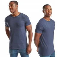 Koszulki męskie - Koszulka Męska T-Shirt BASIC Bawełna Iconic FRUIT 61430 GRANAT Heather L - miniaturka - grafika 1