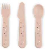 Sztućce dla dzieci - Sztućce Dla Dzieci Foodie Happy Dots Powder Done By Deer - miniaturka - grafika 1