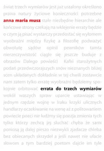 Errata do trzech wymiarów - Poezja - miniaturka - grafika 1