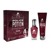 Wody i perfumy damskie - Police Potion For Her zestaw woda perfumowana spray 30ml + balsam do ciała 100ml - miniaturka - grafika 1