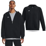 Bluzy sportowe męskie - Męska bluza z kapturem fitness Under Armour Rival Fleece - miniaturka - grafika 1