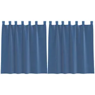 Zasłony - vidaXL Zasłony woalowe z pętelkami 2 szt. Royal Blue 140x140 cm - miniaturka - grafika 1